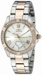 Invicta Watches : 21385 Silver Dial Stainless Steel Band Women Watch