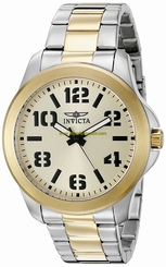Invicta Watches : 21441 Gold Dial Water-resistant Men Watch