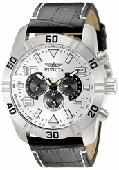 Invicta Watches : 21472 Quartz Day Date Black Leather Men Watch