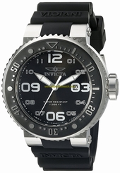 Invicta Watches : 21518 Quartz Analog Date Black Silicone Men Watch
