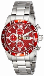 Invicta Watches : 21567 Red Dial Water-resistant Men Watch