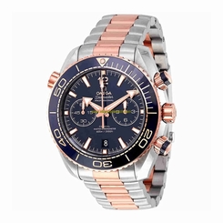 Omega Watches : 215.20.46.51.03.001 Blue Dial Uni-directional Rotating Band Men Watch