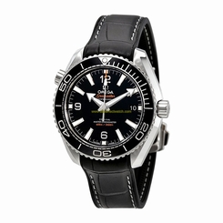 Omega Watches : 215.33.40.20.01.001 Black Dial Black Leather (rubber Lined) Band Men Watch