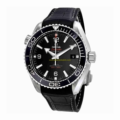 Omega Watches : 215.33.44.21.01.001 Co-Axial Master Chronometer Planet Ocean 600M Black Leather Men Watch