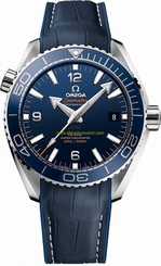 Omega Watches : 215.33.44.21.03.001 Blue Dial Rubber Band Men Watch