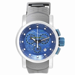Invicta Watches : 21626 Blue Dial Chronograph Date Grey Silicone Men Watch