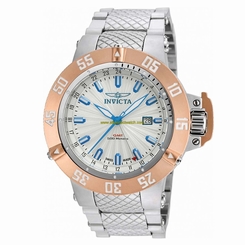 Invicta Watches : 21728 Silver Dial Stainless Steel Band Men Watch