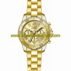 Invicta Watches : 21731 Gold Dial Stainless Steel Women Watch