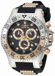 Invicta Watches : 21831 Black Dial Stainless Steel Band Men Watch