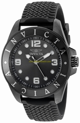 Invicta Watches : 21848 Quartz Analog Date Black Polyurethane Men Watch
