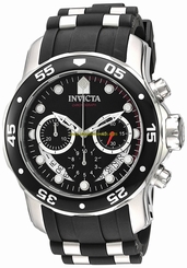 Invicta Watches : 21927 Quartz Chronograph Date Black Silicone Men Watch