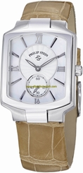 Philip Stein Watches : 21CMOPASS Quartz Mother Of Pearl Dial Beige Leather Women Watch