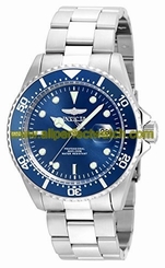 Invicta Watches : 22019 Blue Dial Stainless Steel Band Men Watch