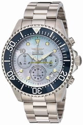 Invicta Watches : 22036 Mother Of Pearl Dial Stainless Steel Band Men Watch