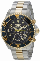 Invicta Watches : 22037 Black Dial Stainless Steel Band Men Watch