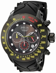 Invicta Watches : 22141 Black Dial Chronograph Date Black Silicone Men Watch