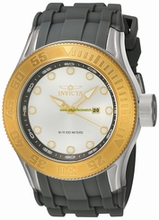 Invicta Watches : 22241 Quartz Analog Date Grey Silicone Men Watch