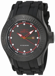 Invicta Watches : 22248 Quartz Analog Date Black Silicone Men Watch