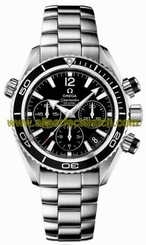 Omega Watches : 222.30.38.50.01.001 37.5 Automatic Chronometer Planet Ocean Chrono Black Dial Stainless Steel Case With Stainless Steel Bracelet Women Watch