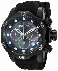Invicta Watches : 22354 Quartz Chronograph Day Date Black Silicone Men Watch
