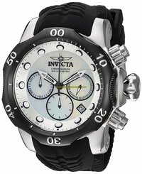 Invicta Watches : 22358 Quartz Chronograph Day Date Black Silicone Men Watch