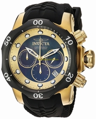 Invicta Watches : 22359 Quartz Chronograph Date Black Silicone Men Watch
