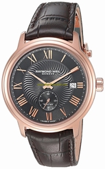 Raymond Weil Watches : 2238-PC5-00209 Automatic Small Second Dial Date Brown Leather Men Watch