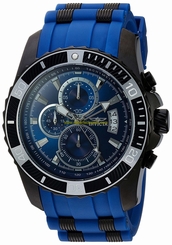 Invicta Watches : 22432 Quartz Chronograph Date Blue Polyurethane Men Watch