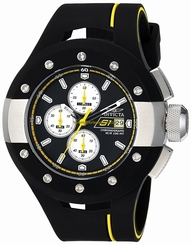 Invicta Watches : 22435 Black Dial Chronograph Date Black Silicone Men Watch