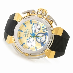 Invicta Watches : 22441 Gold Dial Silicone Rubber Band Men Watch