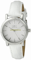 Invicta Watches : 22482 Quartz Analog White Leather Women Watch