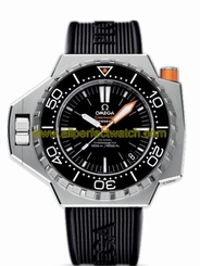 Omega Watches : 224.32.55.21.01.001 55 X 48MM Automatic Chronometer Ploprof 1200M Black Dial Stainless Steel Case With Black Rubber Strap Men Watch
