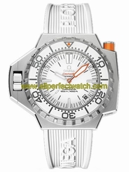 Omega Watches : 224.32.55.21.04.001 55 X 48MM Automatic Chronometer Ploprof 1200M White Dial Stainless Steel Case With White Rubber Strap Men Watch