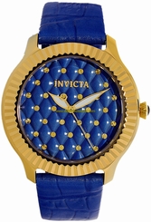 Invicta Watches : 22564 Blue Qulited Quartz Women Watch