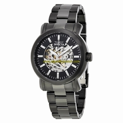 Invicta Watches : 22576 Black Skeleton Automatic Men Watch