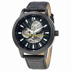 Invicta Watches : 22580 Black Skeleton Automatic Men Watch