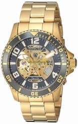 Invicta Watches : 22604 Gold Dial Stainless Steel Band Men Watch