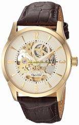 Invicta Watches : 22636 Skeleton Dial Leather Men Watch