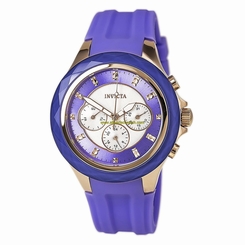 Invicta Watches : 22678 Blue Dial Silicone Women Watch