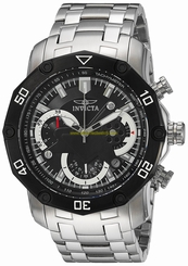 Invicta Watches : 22760 Black Dial Stainless Steel Men Watch