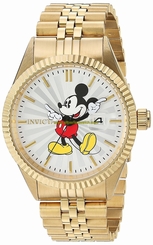 Invicta Watches : 22770 Silver (mickey Mouse Logo) Quartz Men Watch