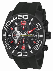 Invicta Watches : 22811 Black Dial Stainless Steel Band Men Watch