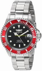 Invicta Watches : 22830 Black Dial Stainless Steel Band Men Watch