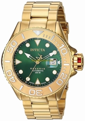 Invicta Watches : 22857 Green Dial Stainless Steel Band Men Watch