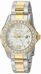 Invicta Watches : 22871 Silver Dial Stainless Steel Band Women Watch