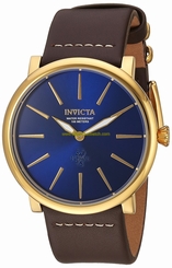 Invicta Watches : 22934 Quartz Analog Brown Leather Men Watch