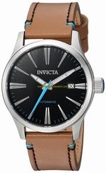 Invicta Watches : 22945 Automatic Date Brown Leather Men Watch