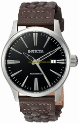 Invicta Watches : 22947 Automatic Date Brown Leather Men Watch