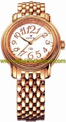 Zenith Watches : 22.1220.67/01.M1220 Automatic Silver With Arabic Numeral Guilloche Dial Polished 18kt Rose Gold Band Women Watch
