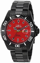 Invicta Watches : 23007 Red Dial Stainless Steel Band Men Watch